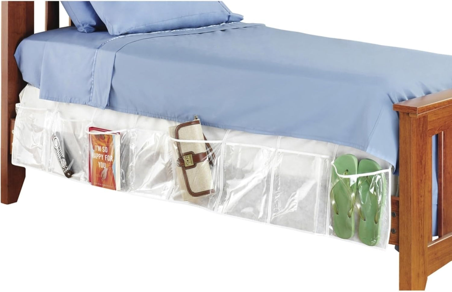 Whitmor Bedskirt Storage Organizer Clear