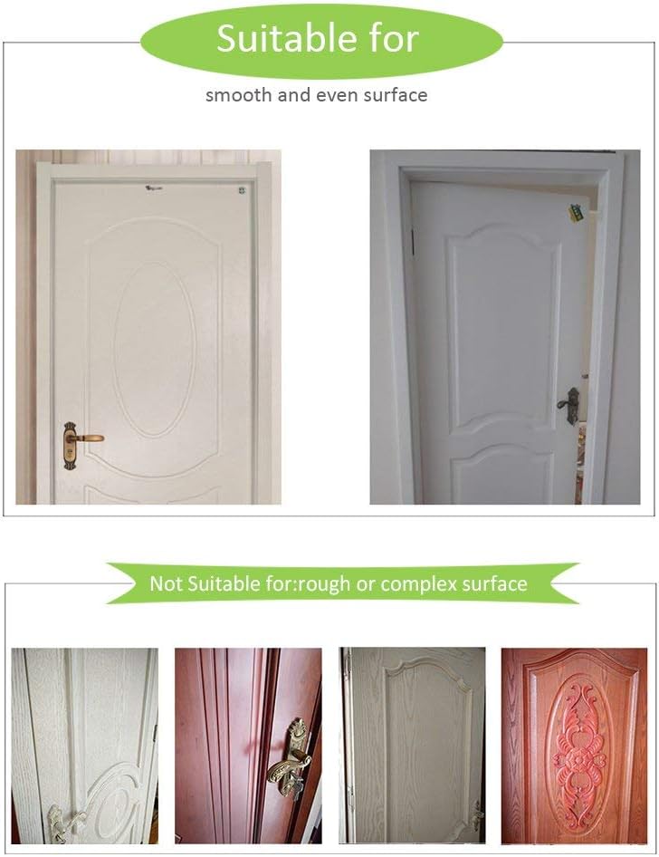 TUOKING Door Sticker, Peel and Stick Vinyl Door Decals, Self-Adhesive Mural for Home Decor, 30.3" W x 78.7" L, Set of 2 Sheets, Bookshelf