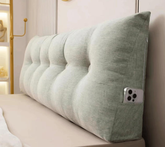 Triangular Headboard Pillow Reading Wedge Pillow Recliner Backrest Cushion Triangular Headboard Cushion Backrest Pillow for Sitting in Bed(Size:140X40cm,Color:D)
