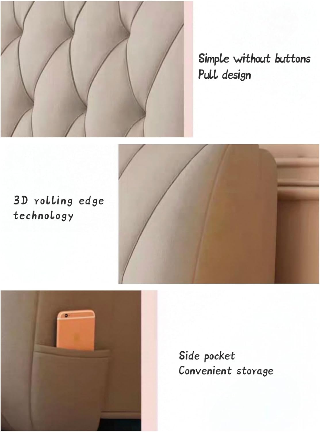 Headboard Rest Cushion Wall Pillow,Fleece Lumbar Cushion Bed Backrest Upholstered Collision Pad Reading Pillow with Removable Cover for Bench Home(Size:180cm/71in,Color:Yellow)