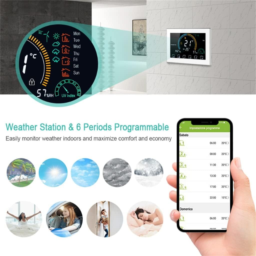 Smart Home Thermostat Electric/Water Floor Heating Temperature Controller Work(GA)