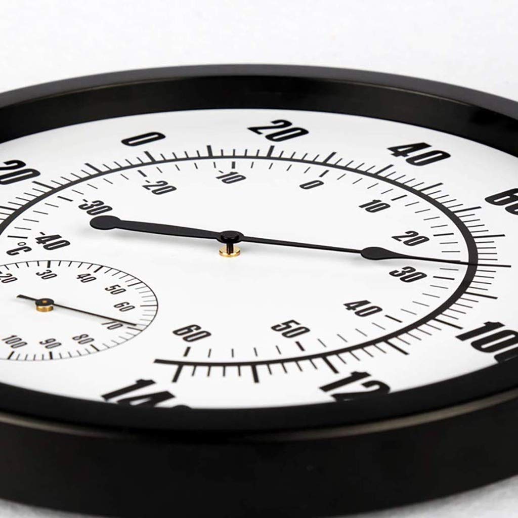 Thermometer,Hygrometer Wall Metal Decorative Big Hanging Round Beautiful