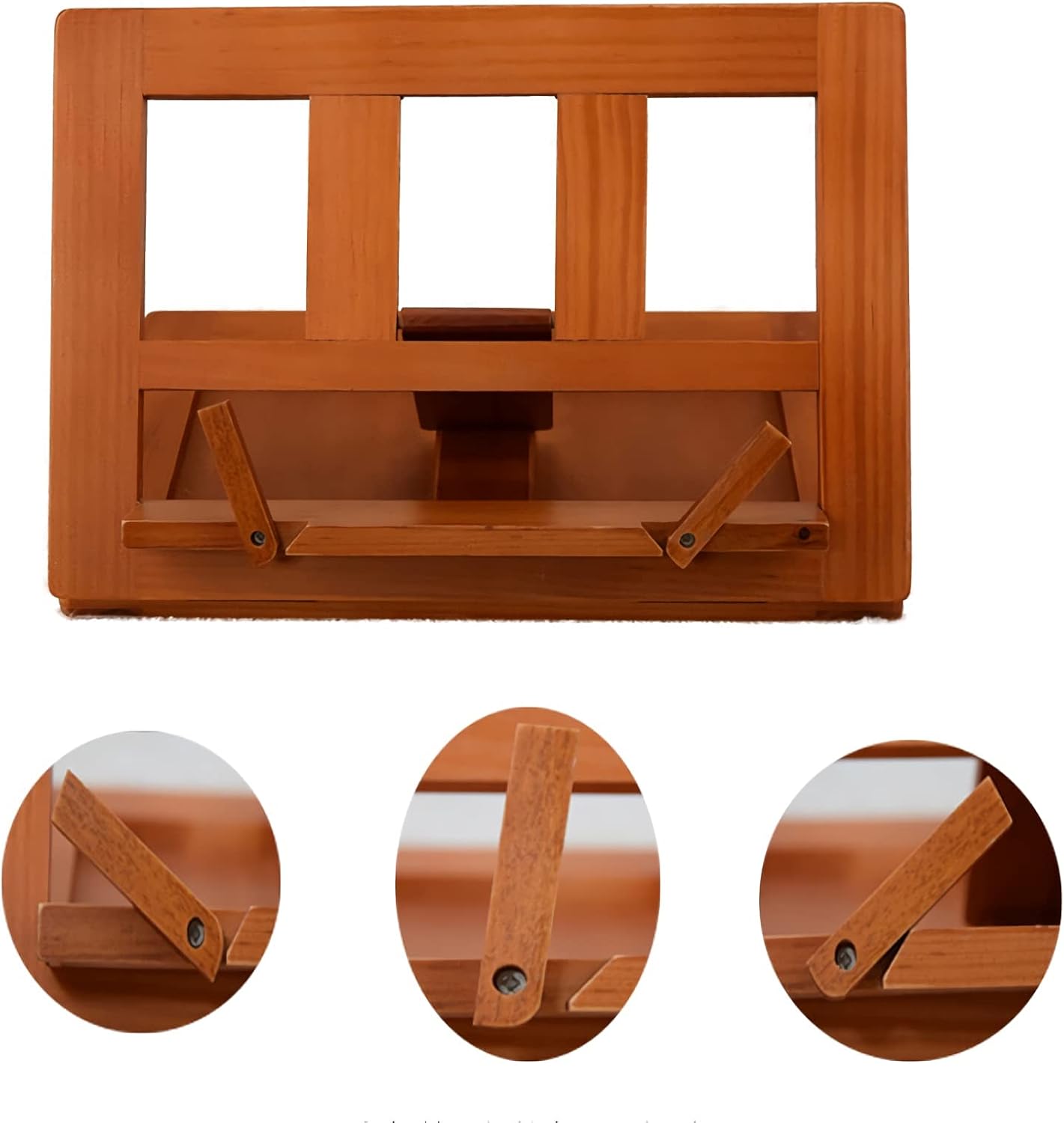 Book Stand Cook Book Stand Adjustable Reading Bookstand Foldable Holder Tray for Recipe Tablets Smartphones Laptop Stands Holders
