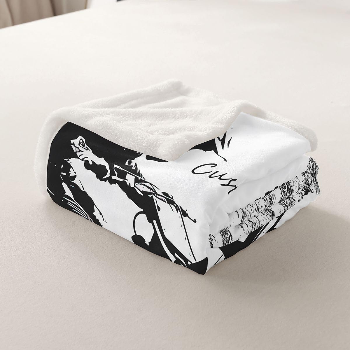 Erosebridal Teens Dirt Bike Fleece Blanket Throw Size, Motocross Rider Custom Name Sherpa Blanket for Kids Boys Adult Men, Motorbike Extreme Sport Throw Blanket, Motorcycle Grunge Plush Bed Blanket