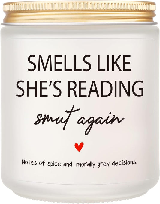 Book Lovers Gifts, Bookish Candle - Mothers Day, Birthday Gifts for Book Lovers Women, Teacher, Readers, Bookworm, Librarian, Books Themed Presents, Dark Romance Decor