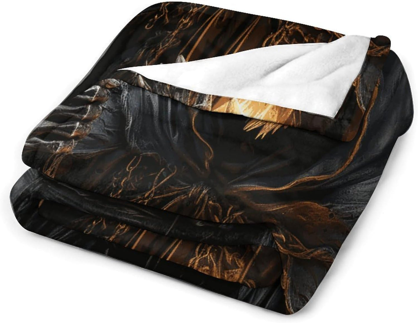 Grim Reaper Throw Blanket for Couch Super Soft Warm Lightweight Throw Blankets Cozy Flannel Bed Blanket Cute Decorative Blankets for All Seasons Home Decor Gift 60"*80"（150 * 200cm）