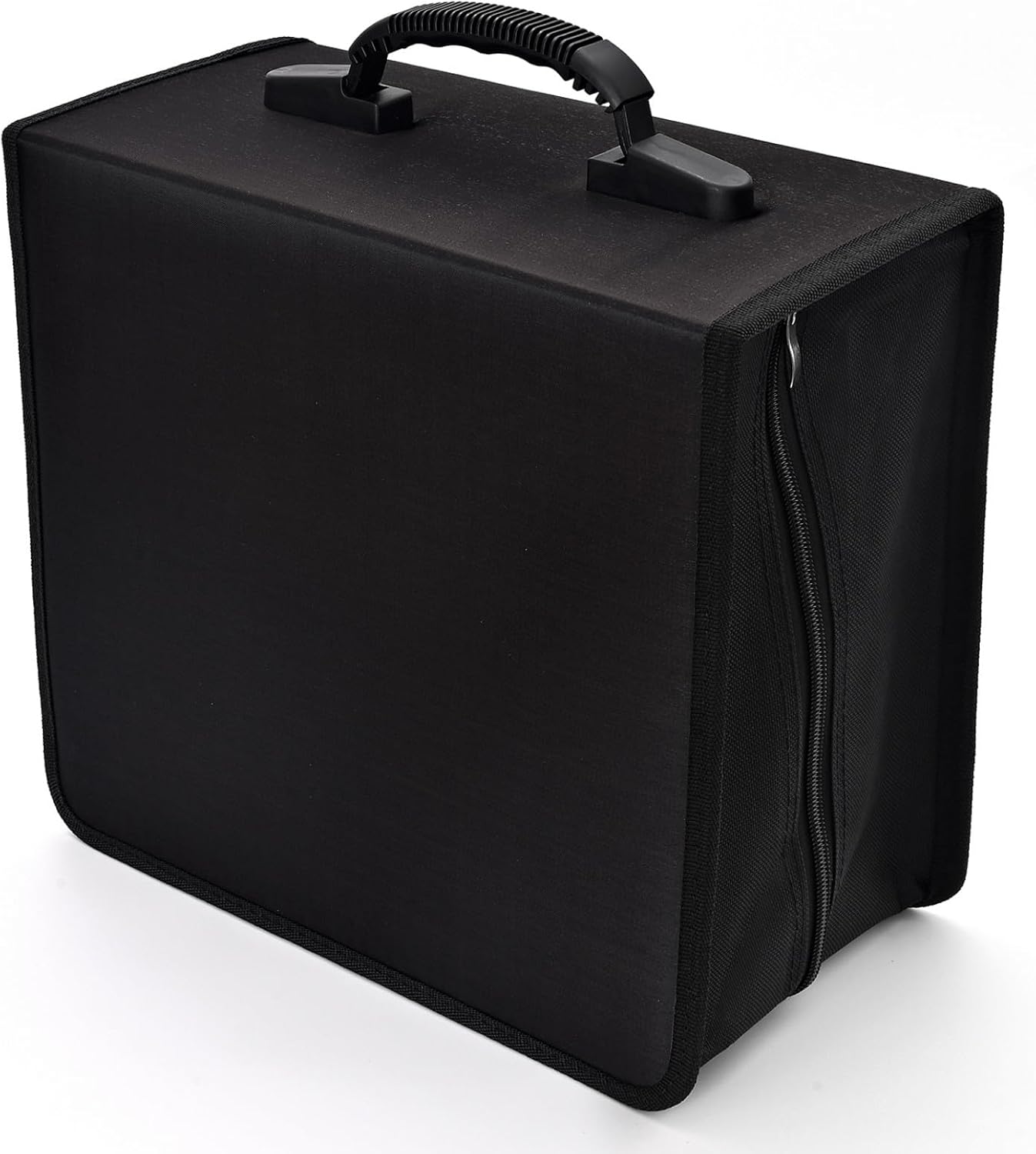alavisxf xx CD Case, 432 Capacity DVD Case Holder, Heavy Duty Zipper Protective Movie Media Storage Organizer Binder Wallet for Car Home Office Travel (Black, 432 Capacity)