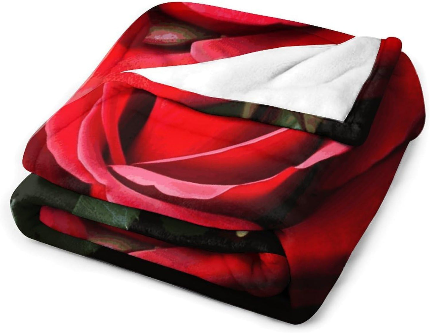 Rose Flower Blanket Super Soft Lightweight Throw Blanket Cute Cozy Warm Bed Blanket Decorative Fuzzy Blanket All-Season Home Decor Gift for Sofa Couch Living Room 50"*60"（130 * 150cm）