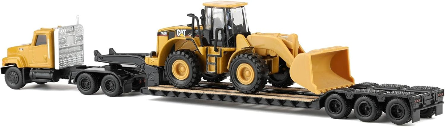 Diecast Masters 1/87 Caterpillar CT681 Day Cab with Lowboy & 950G Wheel Loader 84418