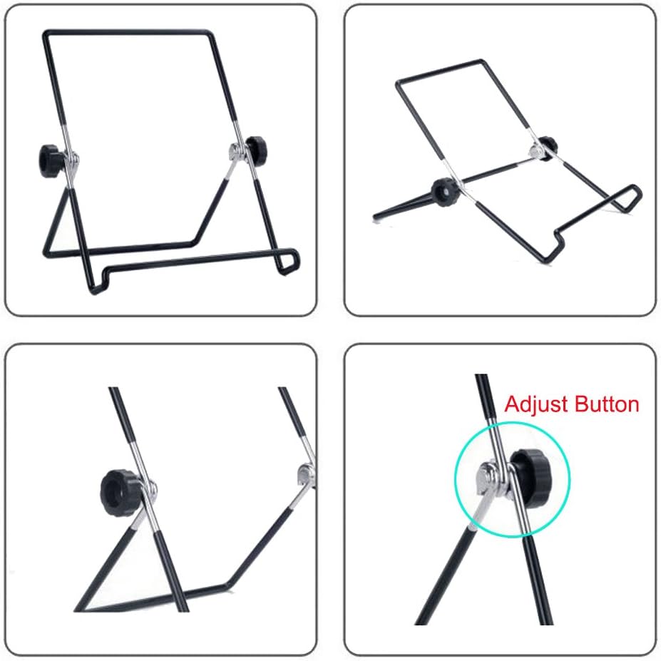 MOACC Tablet Holder Stand, Universal Multi-Angle Non-Slip Adjustable Holder Cradle for 9-12.9 inch Tablet PC, Pad (Black)