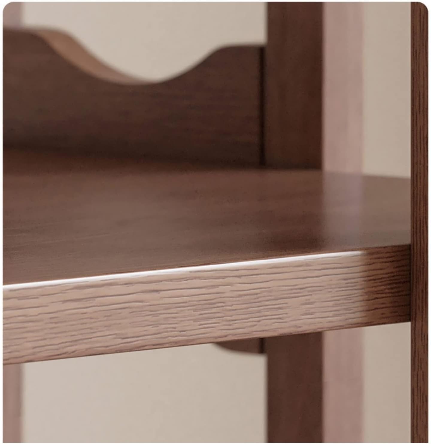 All Solid Wood Rotating Bookshelf, 360-degree Bookcase Floor Creative Storage Shelf for Home Living Room MINGPING (Size : 44x44x139cm Walnut Color) ()