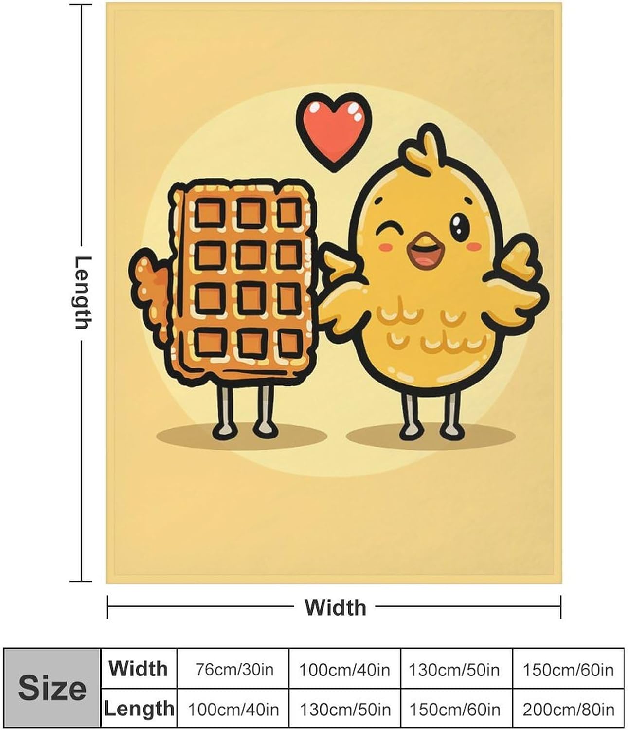 Flannel Fleece Throw Blanket 50x60 Warm Cozy Pet Blanket Winter Reversible Decorative Waffles and Chicken Bedtime Blankets for Couch Bed Sofa Living Room Bedroom Travel Camping Companion