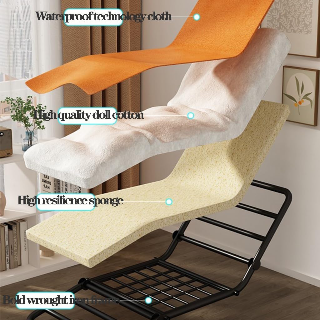 LSLYTQ Rocking ChairGlider Rocker with Side Pocket and Adjustable High Back,Comfy Recliner Lounge Sofa Chair Chair for Nursery,Living Room and Bedroom