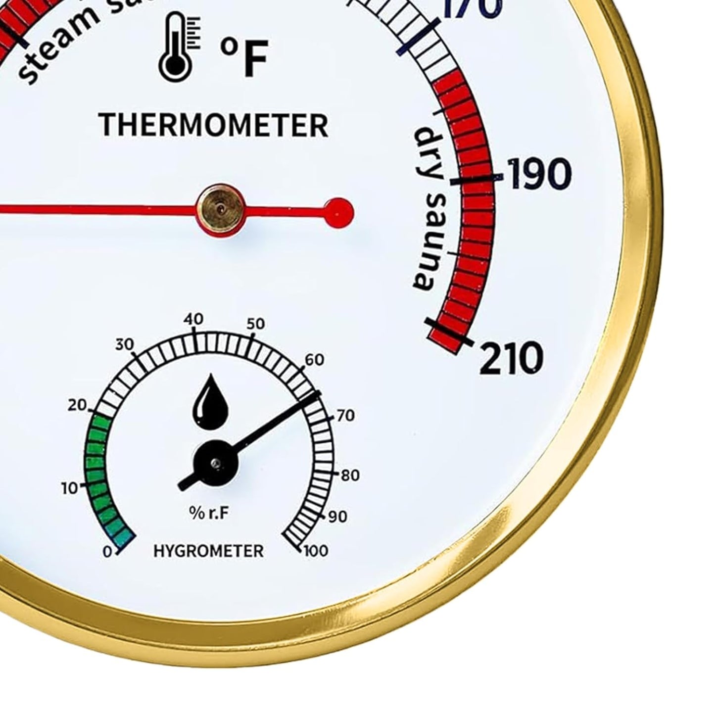 Steam Sauna Temperature Gauge | Heat-Resistant Easy to Read Portable Monitor | Sauna Humidity Gauge Monitor | for Adults Lovers Family Friends Enthusiasts Women