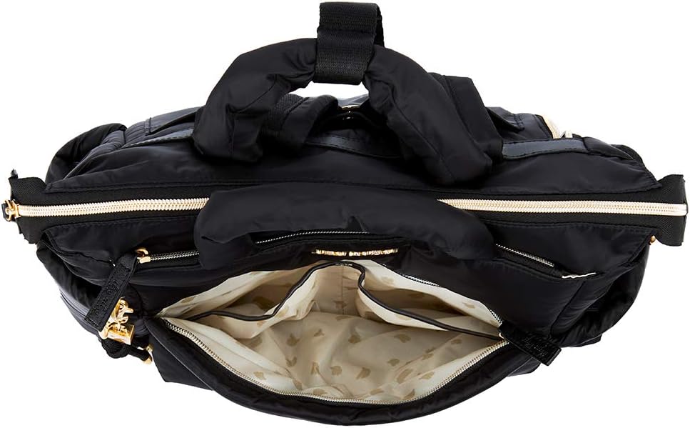 Itzy Ritzy Dream Convertible Diaper Bag Tote Backpack - Baby Diaper Bag with 14 Pockets, Changing Pad & More (Midnight Black)