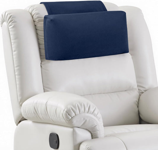 Neck Pillow for Recliner Chair, 14" Adjustable Recliner Pillow for Headrest, Soft Velvet Weighted Back Non-Slip Head Pillow for Recliner, Couch, Chair, Sofa