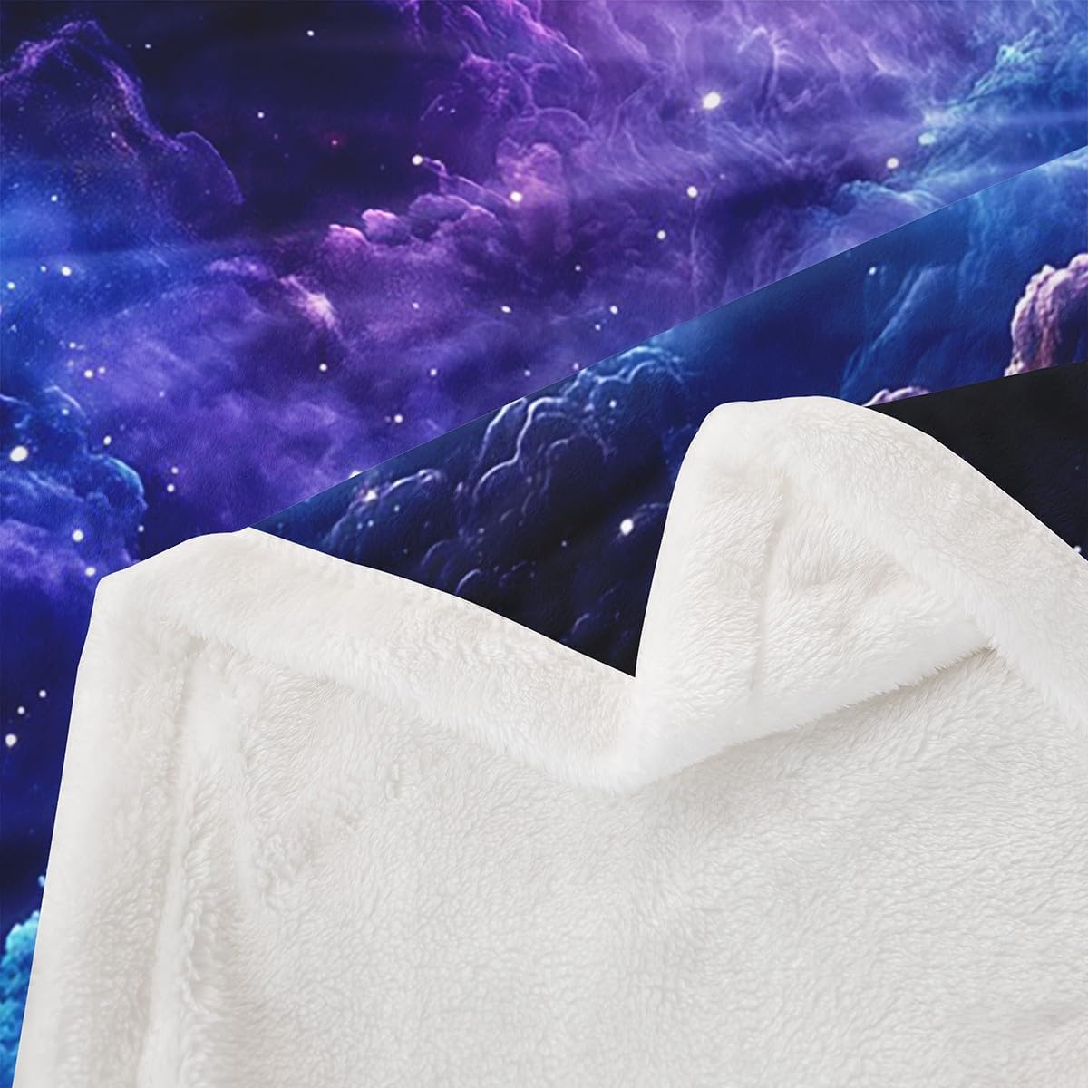 Unicorn Blanket Purple Blue Galaxy Throw Blanket 90"x90",Cute Dreamy Horse Fleece Blanket Cartoon Magical Animal Bed Blanket,Unicorn Bedroom Decor for Girls Sofa Couch Travel Camping Decor