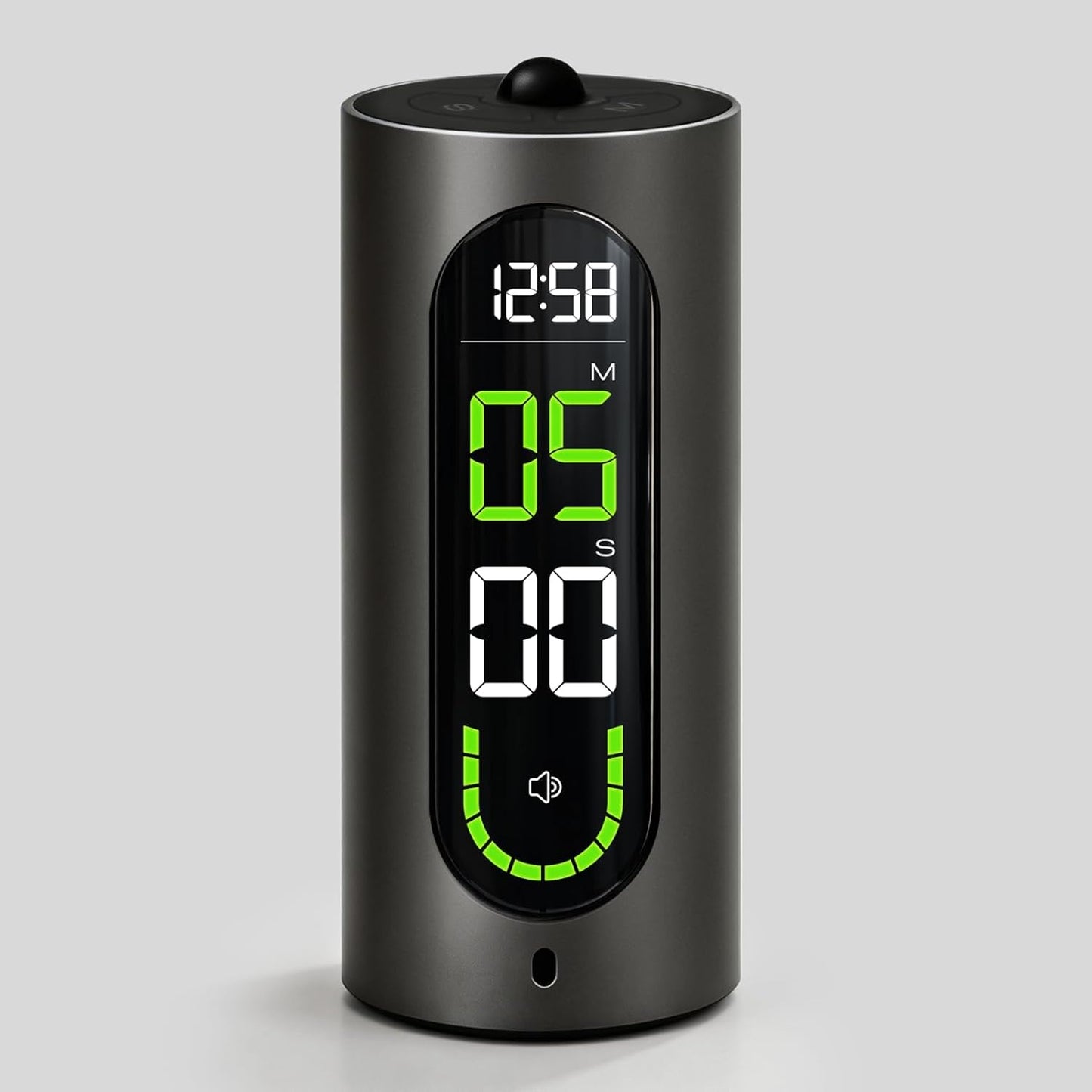 MASHI Visual Timer for Kids & Adults, 99-Min Digital Countdown Clock with U-Shaped Progress Bar, Silent/Vibration/Loud Alarm, Type-C Rechargeable Productivity Tool for ADHD, Classroom, Study