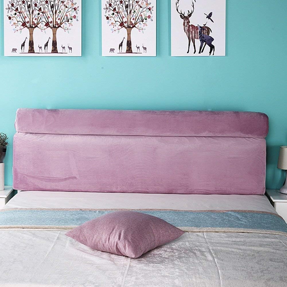 Headboard Bedside Cushion Pads Cloth Art Soft Case Double Bed Backrest Washable, 4 Colors, 6 Sizes (Color : 3#, Size : with headboard-70cm)