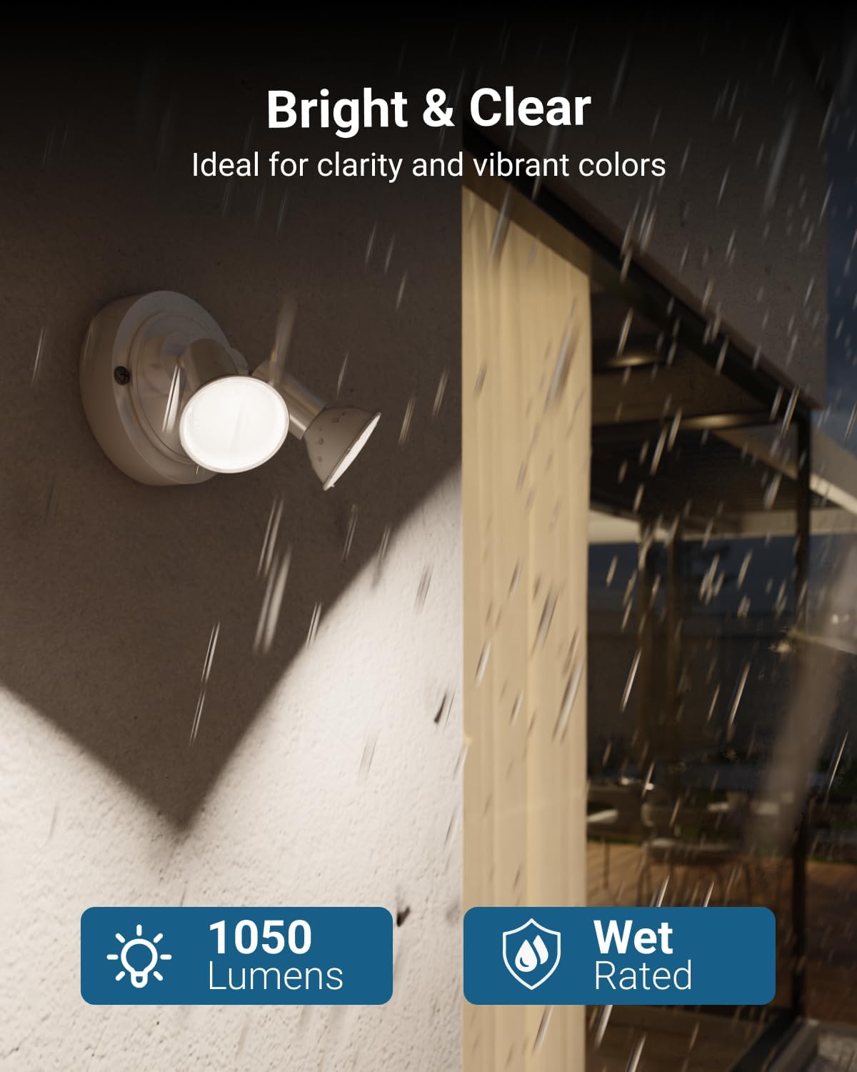 Sunco 6 Pack Outdoor Flood Light Bulb LED PAR38, Exterior Spotlight Bulbs, Weatherproof, 1050 LM, 13W (100W Equivalent), 3000K Warm White, Wet Rated, Dimmable, E26 Base UL.
