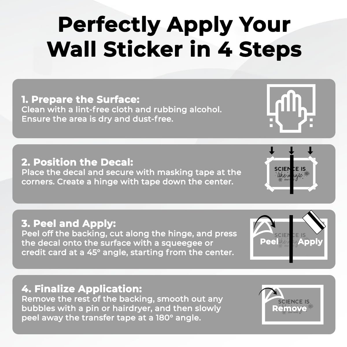 Wall Decals | Inspirational Wall Decor Stickers - Removable Peel and Stick Wall Stickers for Classroom, Library Decor, Playroom, Home School and Education Spaces - Quotes Wall Decor - 20" x 16.5"