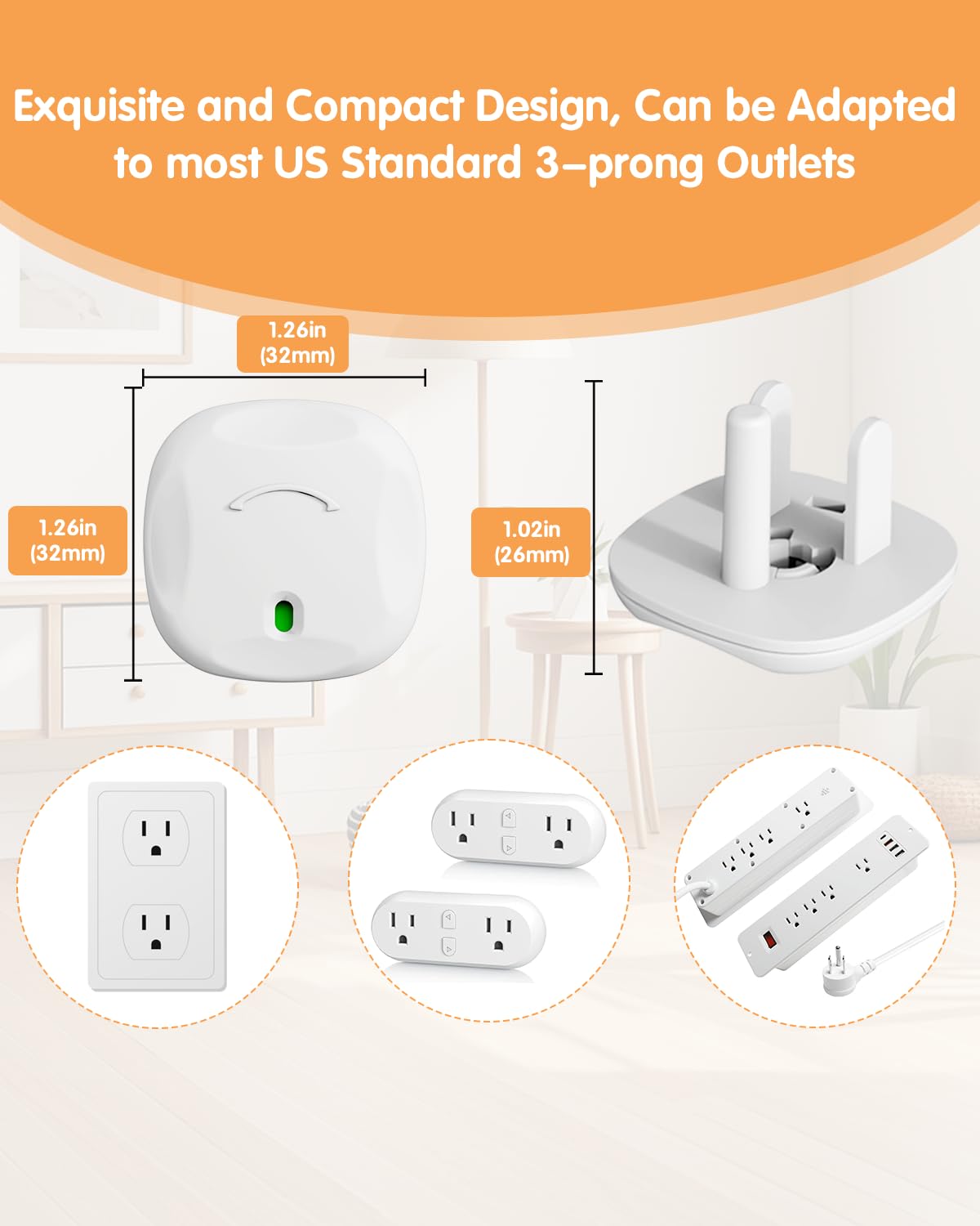 Outlet Covers Baby Proofing, 24 Pack Plug Covers Baby Proofing, Outlet Plug Covers for US 3-Prong to Prevent Electric Shock, Outlet Covers for Home, Office, School, Kindergarten, White