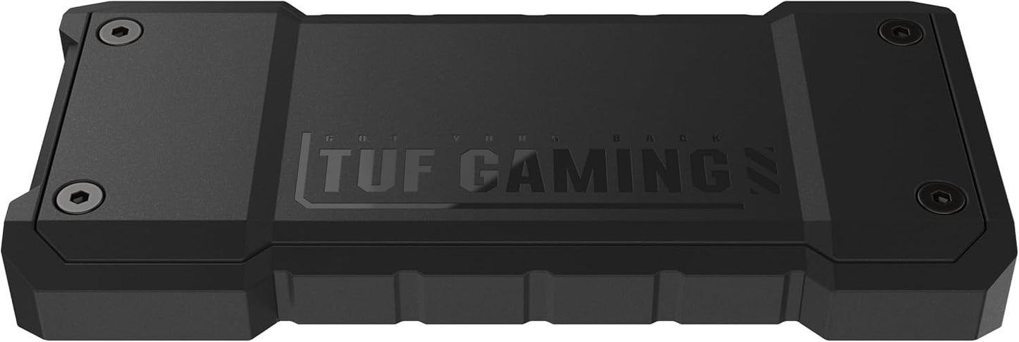 ASUS TUF Gaming A2- USB-C 3.2 Gen 2x2 Portable SSD Enclosure, Dual M.2 NVMe PCIe and SATA, MIL-STD-810H Drop Resistance, IP68 Water and dust Resistance, Aluminum Alloy Chassis and a Thermal pad