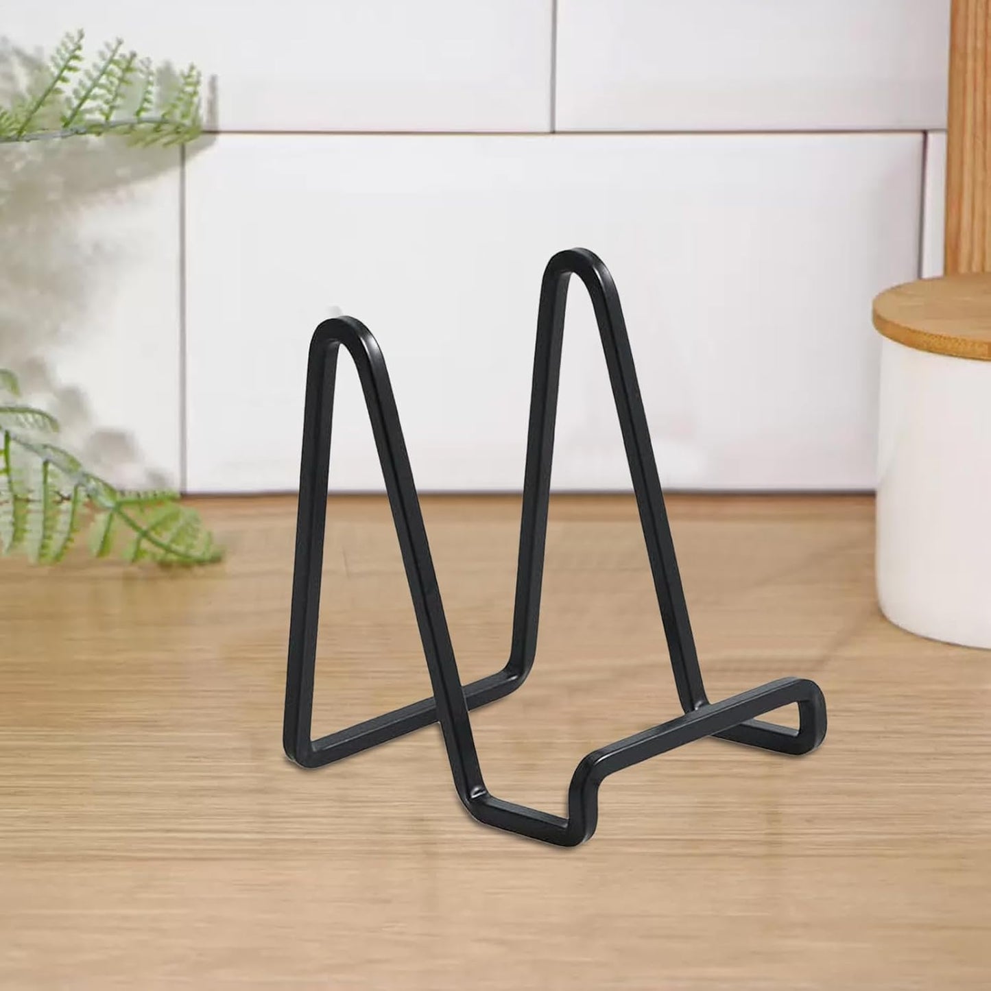 6 Inch Display Easel Stand - Small Metal Holder for Plates Artwork Frames | Tabletop Iron Rack for Books Photos Tiles Decorative Pieces Shelf Counter Home Office Display 57.09x2.95x4.53 in