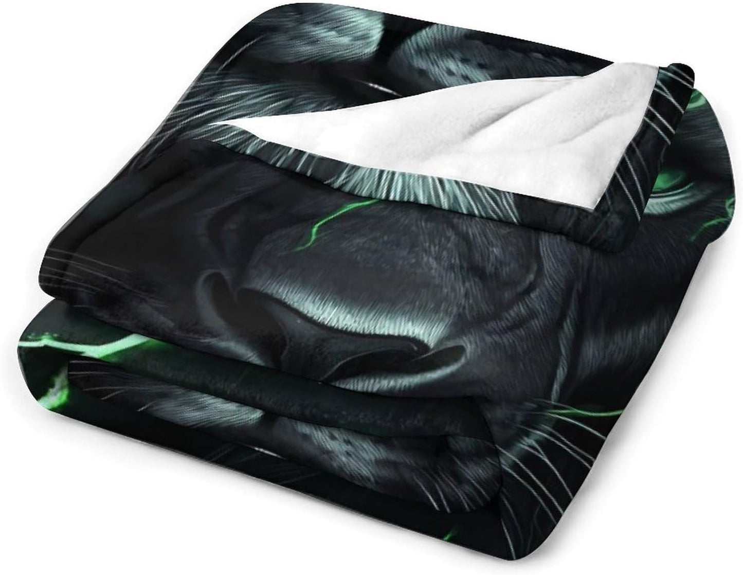 Thunder Lion Throw Blanket for Couch Bed Plush Cozy Fuzzy Flannel Blanket for All Season 50"x70"