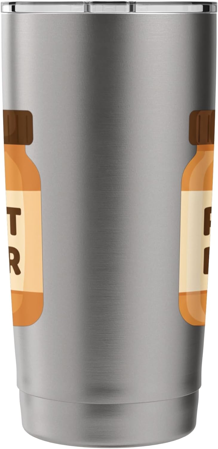 Peanut Butter Jar Kids Snack Halloween Food Peanut Stainless Steel Insulated Tumbler