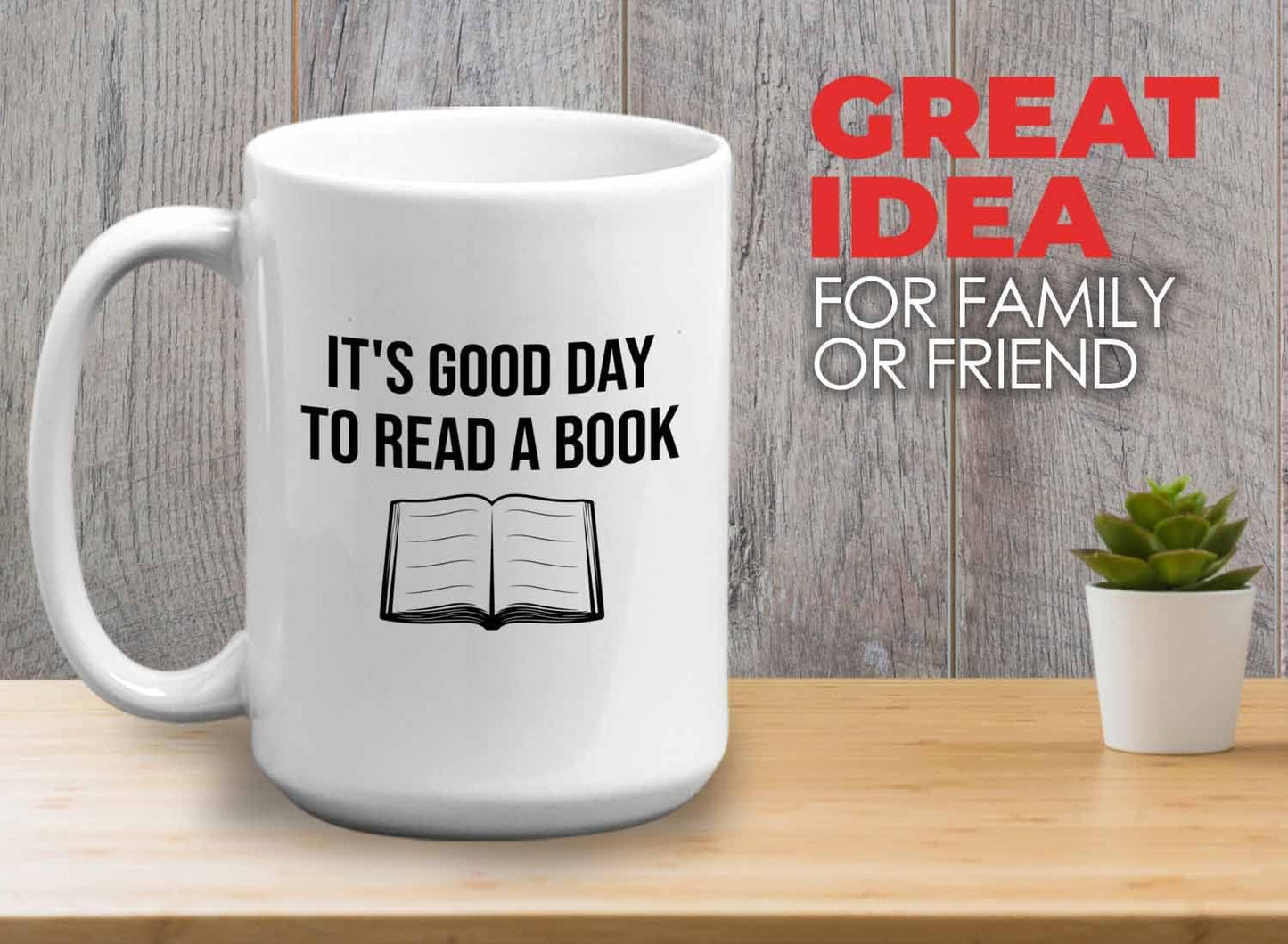 Bubble Hugs Writer Coffee Mug 15oz White - It's good Day to read a book - Reading Book Lover for Bookworm Bibliophile Librarians Author Readers Bookish