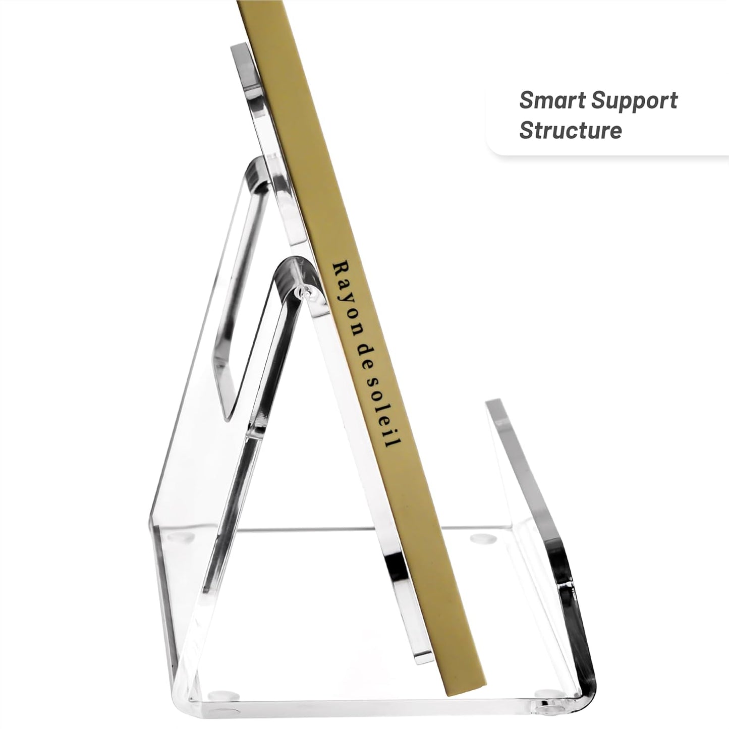 YUXUN Clear Acrylic Display Stand, Book Stand Postcard Display Holder for Artworks Display Easel for Comics Photos Easel Holder for Books, Pictures & CDs