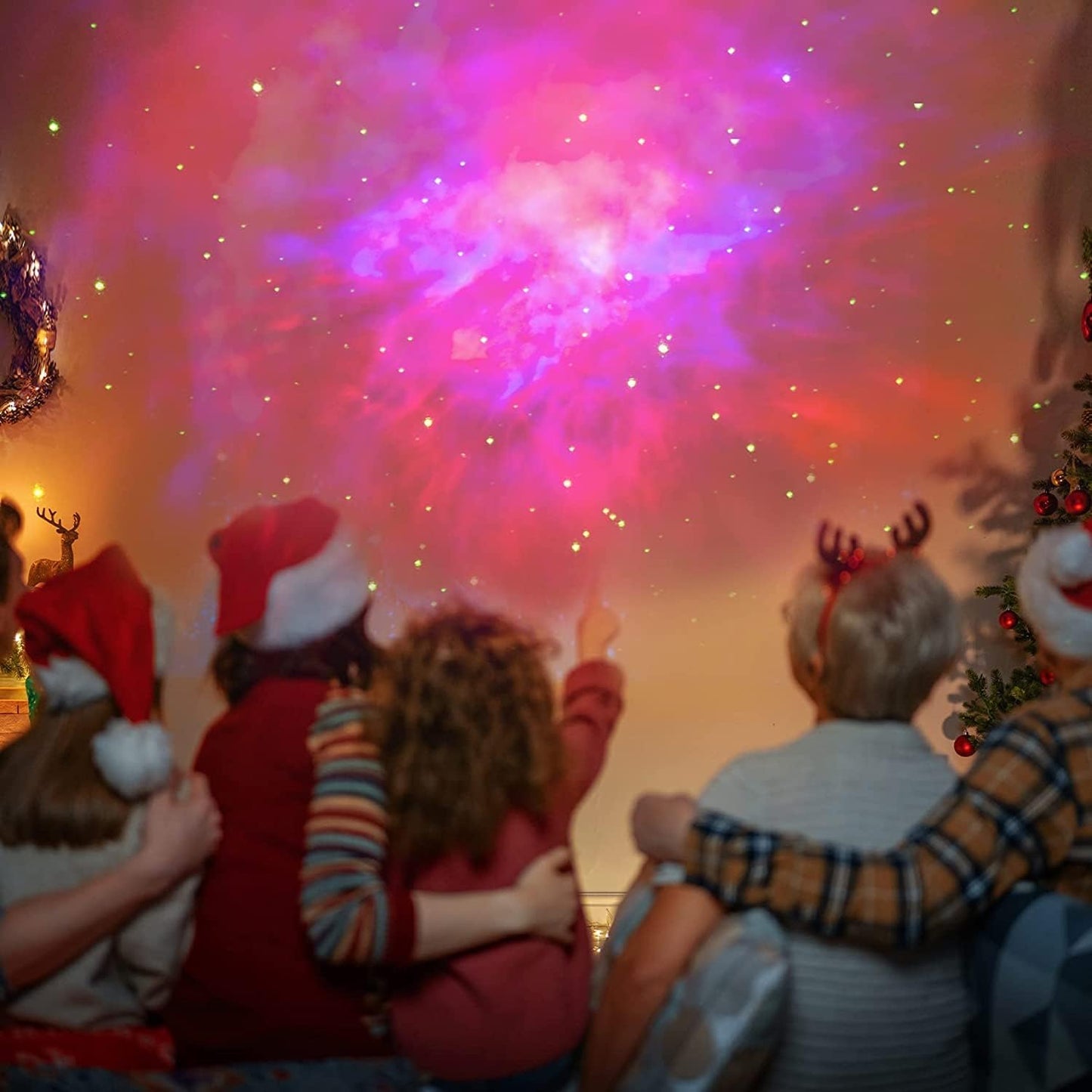 SFOUR Astronaut Galaxy Projector, Star Projector Night Light with Remote Control & Timer, 360° Rotatable Head, 8 Nebula Effects, Adjustable Brightness for Kids Bedroom, Home Party Decor, Birthday Gift