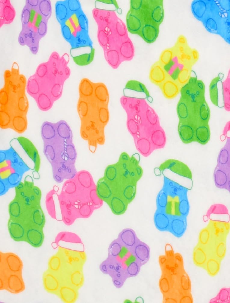 iscream Holiday Brights Silky Soft Plush 56" x 60" Premium Fleece Print Throw Blanket - Beary Holidays