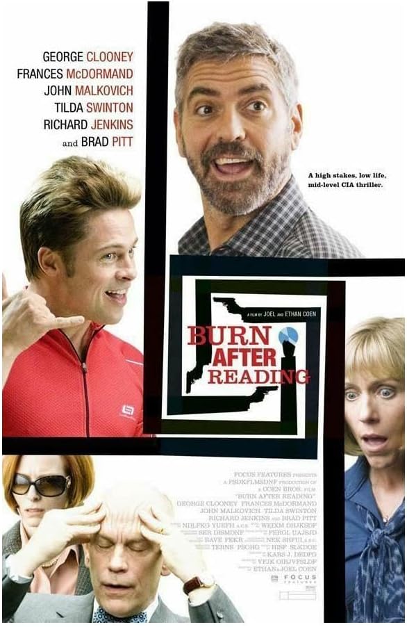 Frankly Good Burn After Reading Movie 2008 Wall Art Print Movie Night Room Decor 24x36 Poster