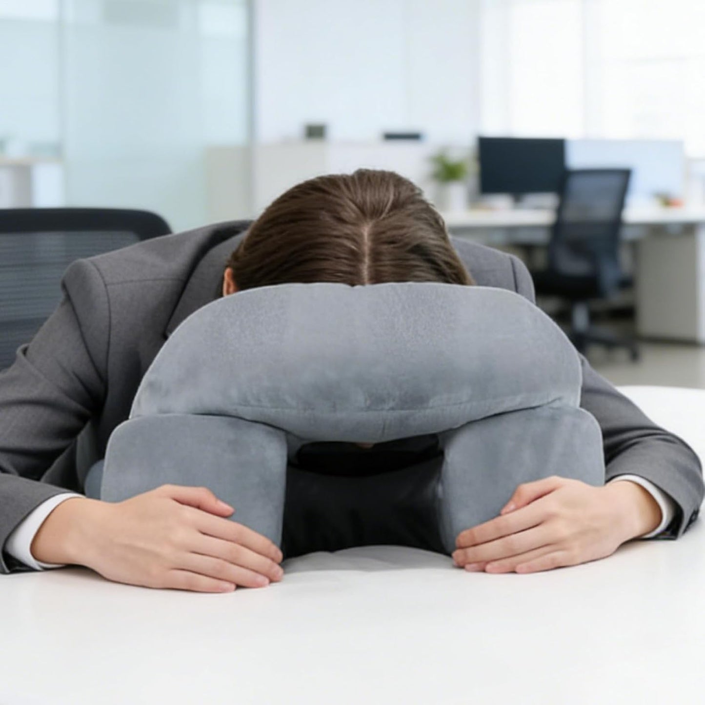 Sleeping Face Pillow, 69.85x46.99cm Soft Breathable Polyester Cushion for Face Down Recovery, Comfort, Relaxation, Home, Spa, Travel, Rest Use
