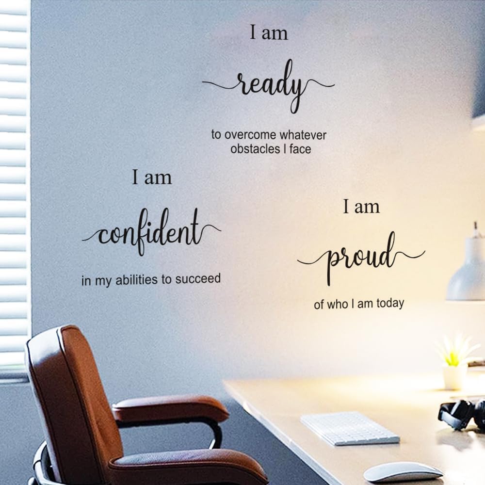 Inspirational Decals Motivational Art Stickers for Office, Bedroom, Living Room, Home - Positive Quotes Sayings Wall Decor
