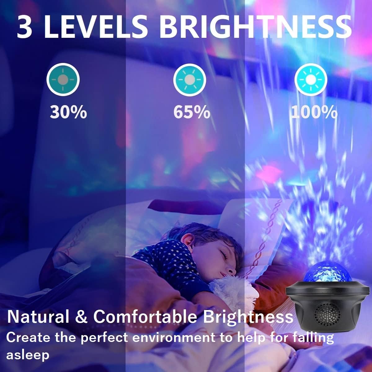 20 Lighting Effects Galaxy Projector, Large Projection Music Speaker, Remote Control Star Galaxy Light, Timer Night Light Projector for Kids Adults, Led Sky Light for Bedroom Gifts