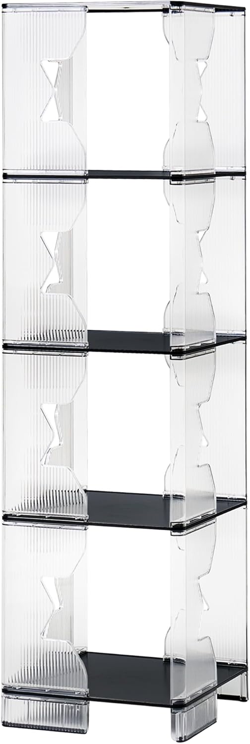 Bookcase, 4-Cube Bookshelf Storage Organizer for Home Office, Study Room