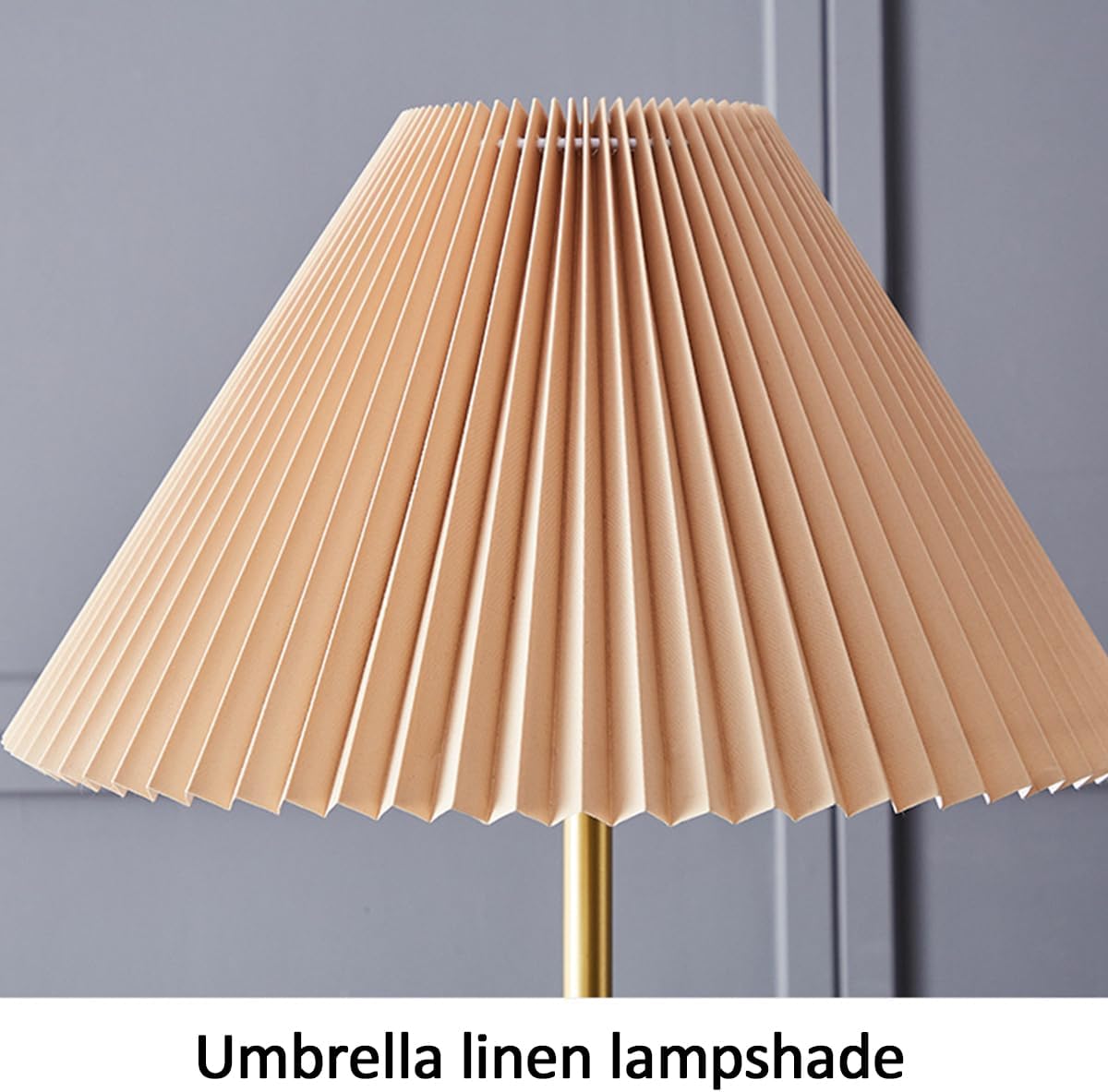 Modern Floor Lamp for Living Room Adjustable Height Standing Lamp with Linen Lampshade 3 Color Temperatures Gold Brass Tall Pole Light Luxury Floor Lamps for Reading Bedroom Office