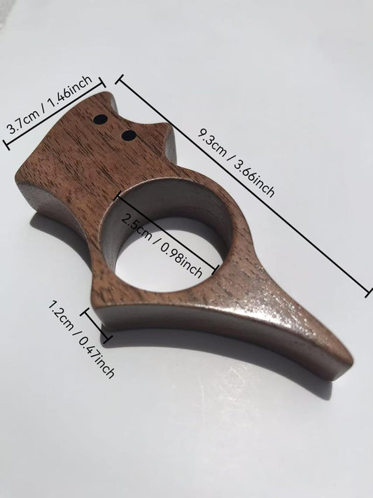 Wooden Thumb Book Page Holder Wooden Thumb Bookmark for Reading, Cat-Shaped Bookmarks and Book Page Holder for Reading - Ideal Book Holder Thumb and Accessories for Book Lovers