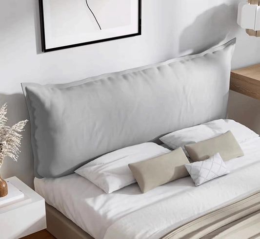 Large Reading Pillow Bolster Headboard Backrest Positioning Back Support Wedge Pillow for Bed and Sofa(Size:No headboard 63"/160cm,Color:L)