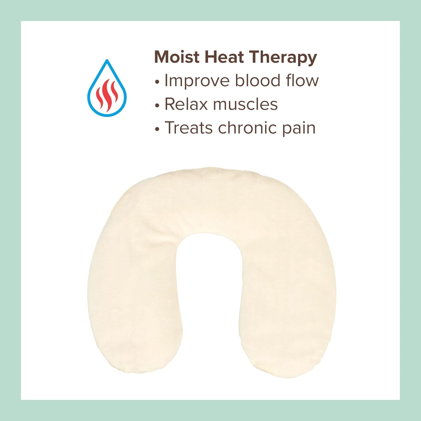 Bed Buddy Microwavable Heating Pad and Cooling Neck Wrap, Comfort Wrap for Neck and Shoulders, Microwavable for Moist Heat Therapy and Freezable for Cooling, White, Lavender & Chamomile Aromatherapy