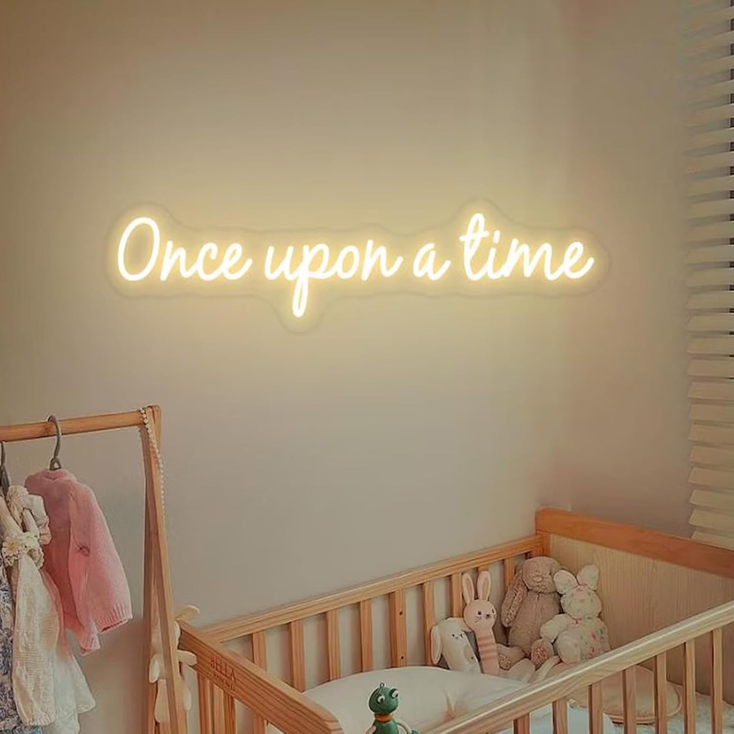 Once Upon A Time Neon Sign 30 inches Dimmable Led Lights Up Wall Art Decor Neon Signs for Reading Corner Bedroom Dormitory Party Decorations