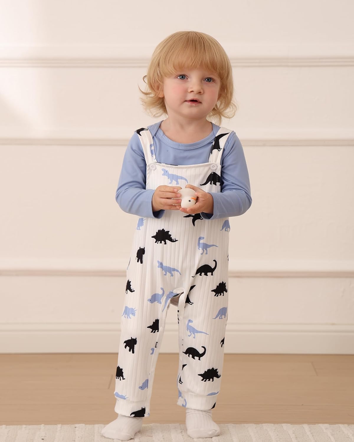NZRVAWS Newborn Baby Boy Clothes Outfits Infant Stripe Animal Romper Cute Denim Jeans Jumpsuit Overalls 0-18 Months