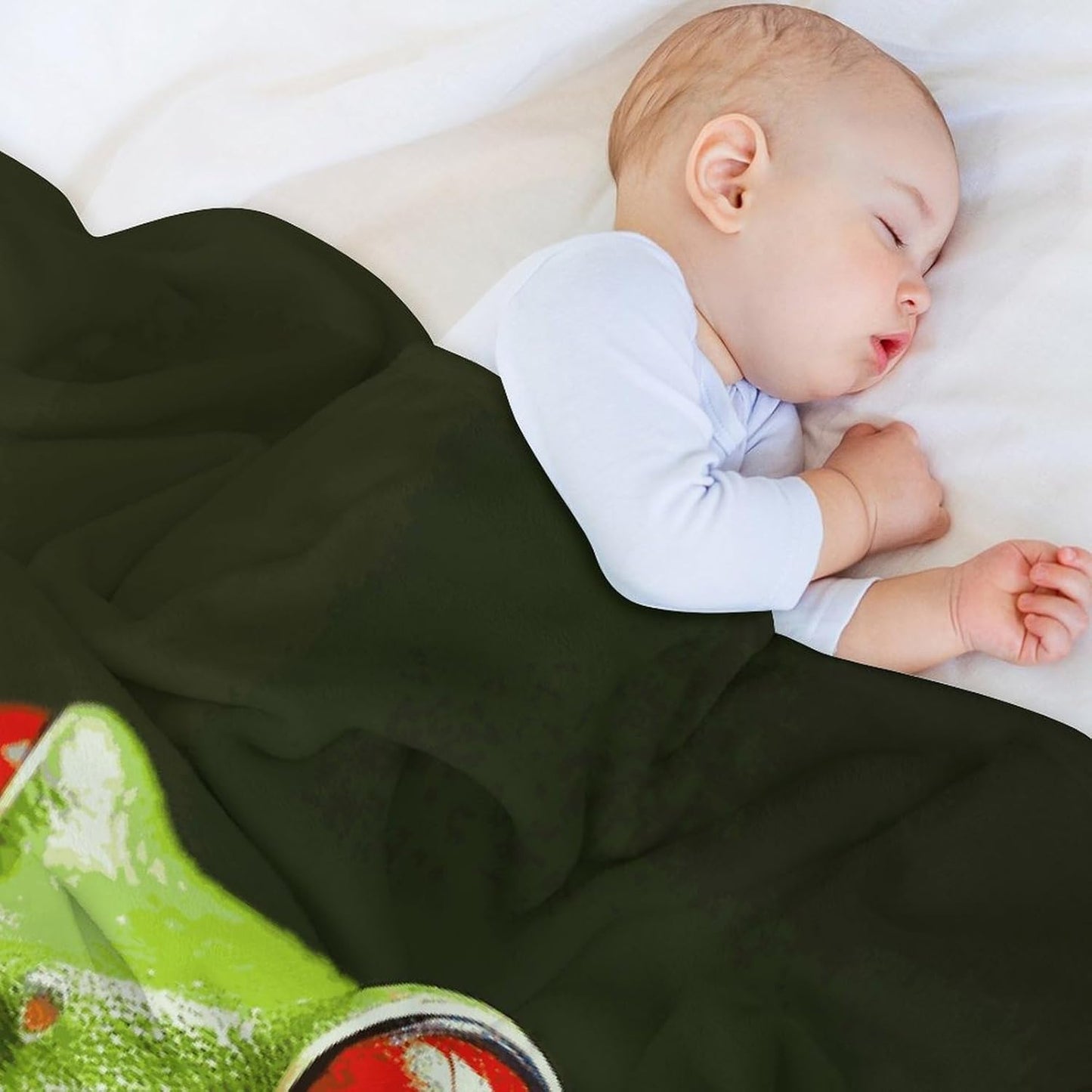 Red Eyes Tree Frogs Blanket Super Soft Lightweight Throw Blanket Cute Cozy Warm Bed Blanket Decorative Fuzzy Blanket All-Season Home Decor Gift for Sofa Couch Living Room 50"*60"（130 * 150cm）