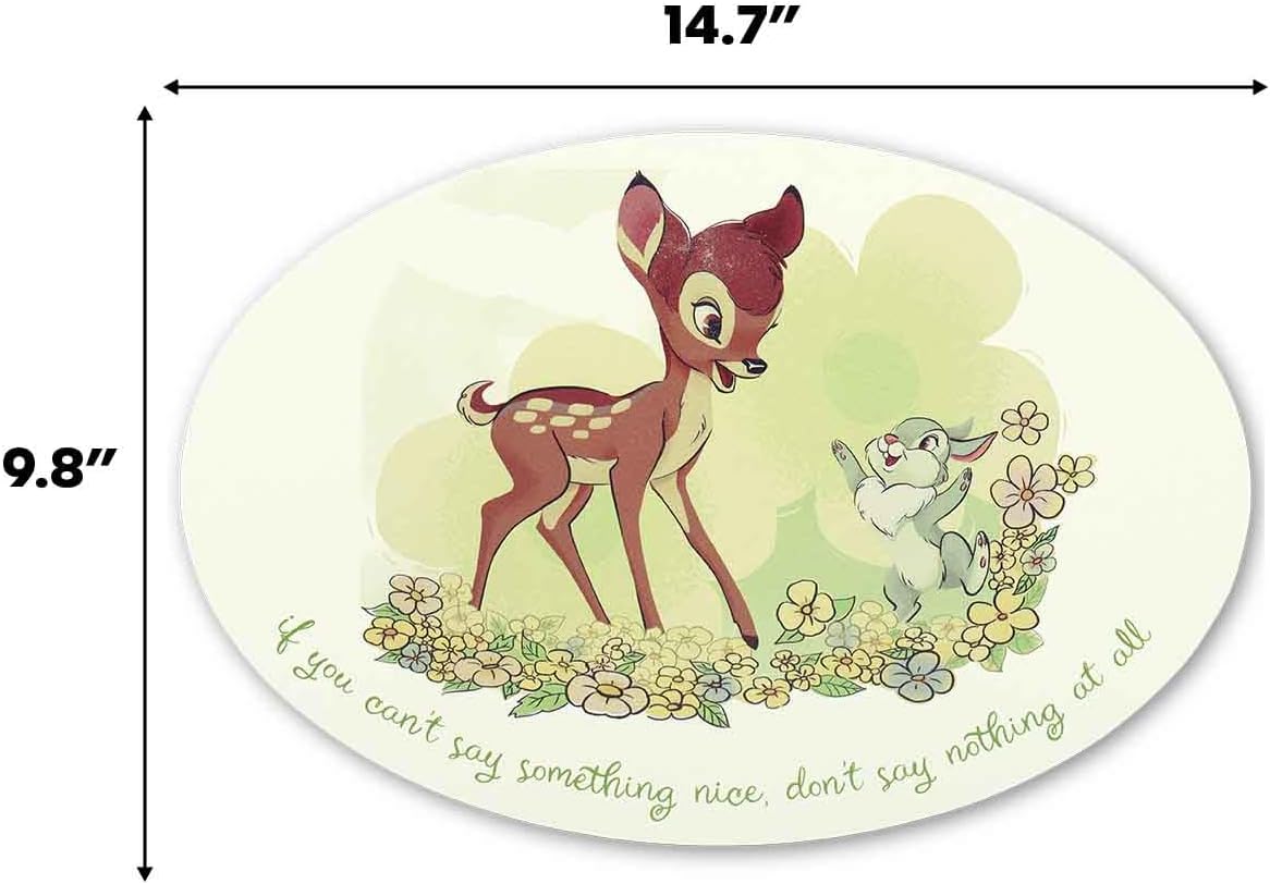 Open Road Brands Disney Bambi and Thumper If You Can’t Say Something Nice Wood Wall Decor - Adorable Bambi Wall Art for Home