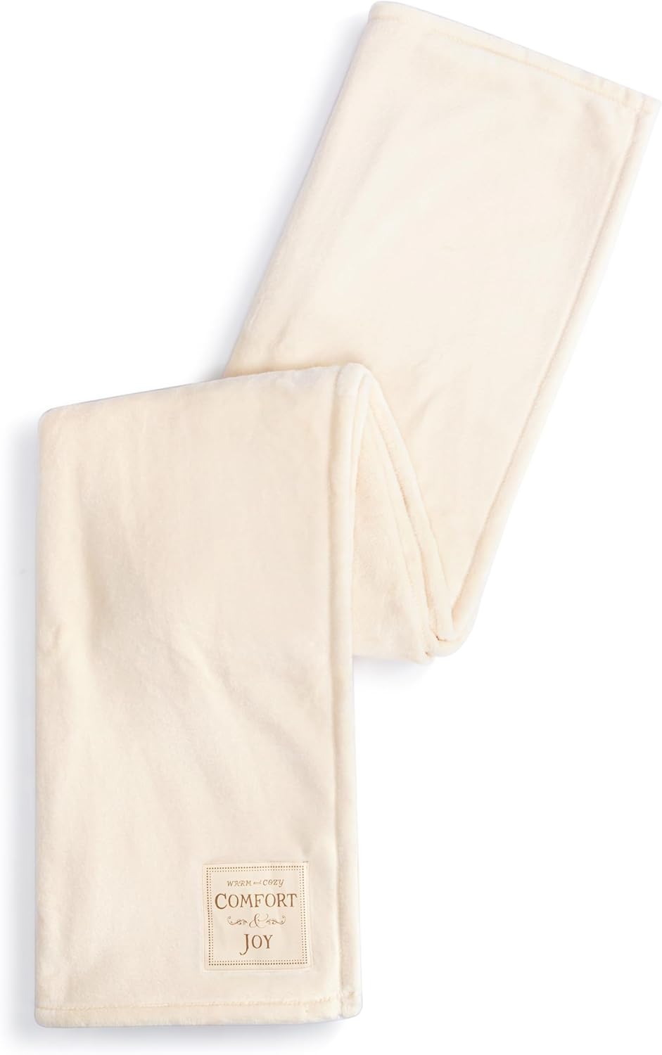 DEMDACO Cozy Holiday Christmas Throw Blanket 50 x 60 Inch Super Soft Plush Polyester Comfort and Joy