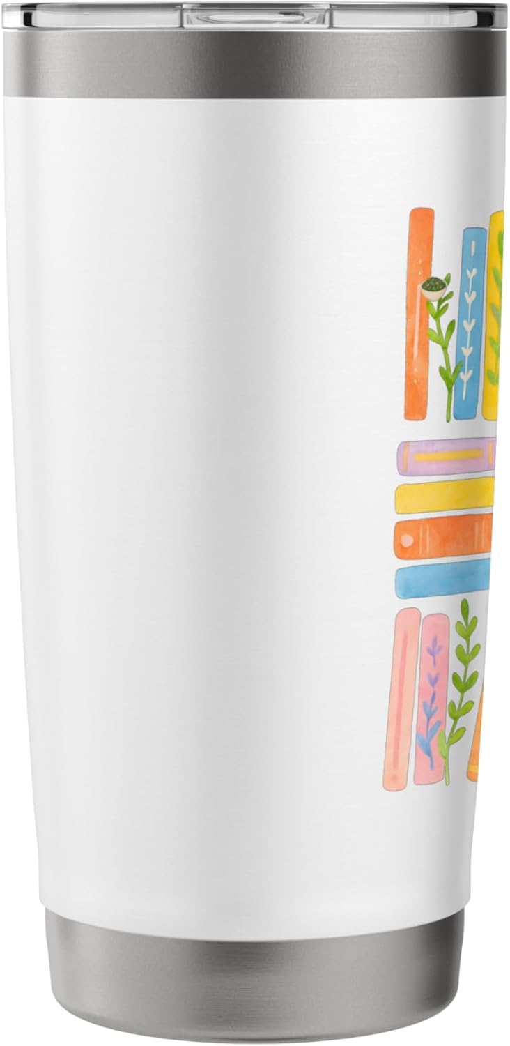 Read More Books | Colorful Watercolor Reader Design Stainless Steel Insulated Tumbler