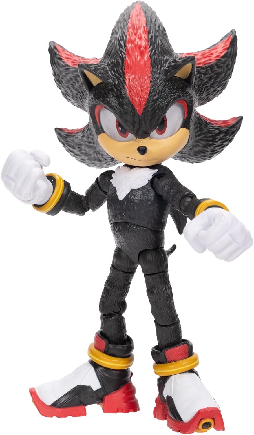 Sonic The Hedgehog – 5-Inch Shadow Action Figure – 20+ Points of Articulation – Official Collector Toy – Boys & Girls Ages 3+